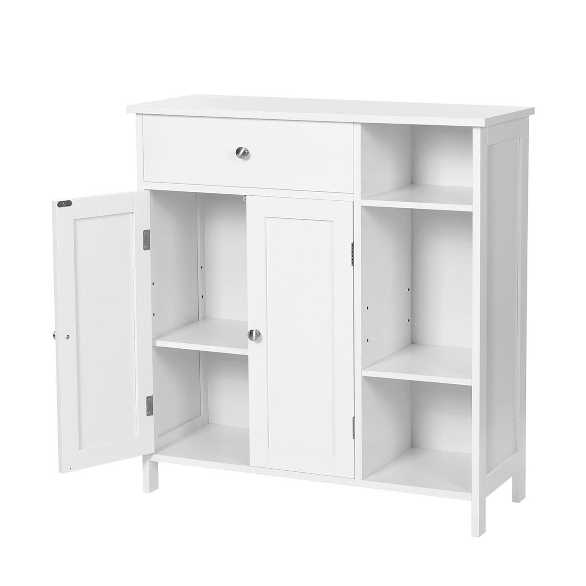 BADEZIMMERSCHRANK AUFBEWAHRUNGSSCHRANK - Weiß, Holzwerkstoff (30/80/75cm) - Hansiro