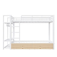 ETAGENBETT 90/200 cm Weiß - Weiß, Metall - Raumix