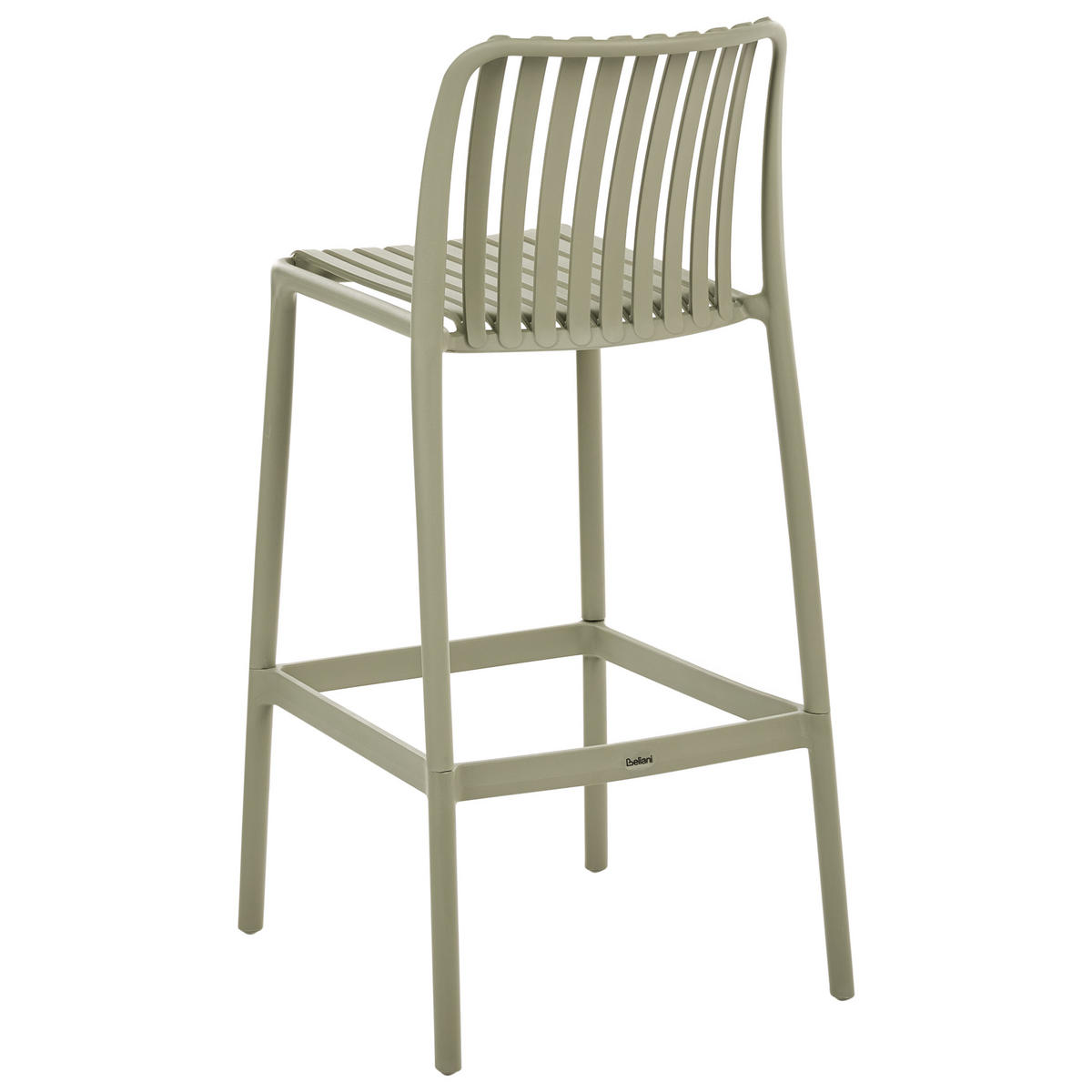 BARSTUHL 2er-Set Kunststoff Grün Ariccia - Grün, Kunststoff (49/104/53cm) - Beliani