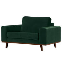 SESSEL - Buchefarben/Grün, Textil (122/81/88cm) - home24