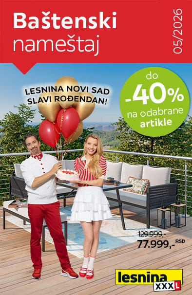 Do 40% na baštenski nameštaj