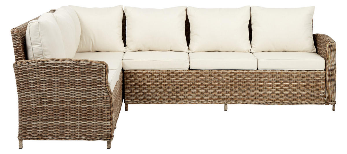 GARTENSOFA, Gram, Natur, Rattan, 203 x 85 x 74 cm - Naturfarben, Naturmaterialien (203/74/85cm) - ebuy24