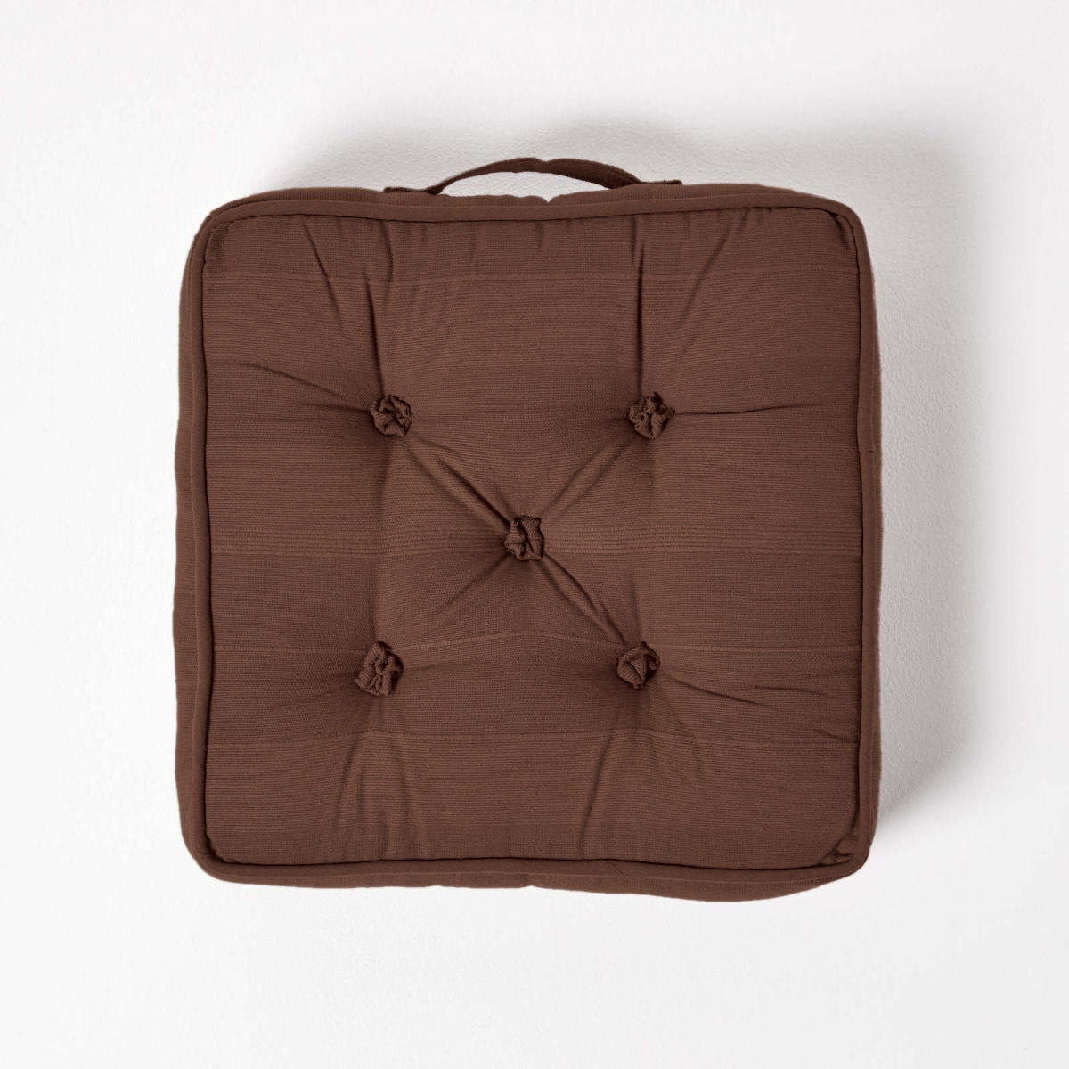 SITZKISSEN Rajput braun 40/40/8 cm - Braun, Textil (40/40/8cm) - Homescapes