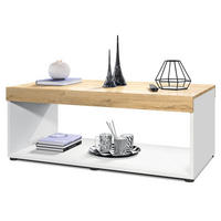 COUCHTISCH Pure Tischplatte und Blenden in Eiche Natur - Eichefarben, Holzwerkstoff (58/104/40.5cm) - Vladon