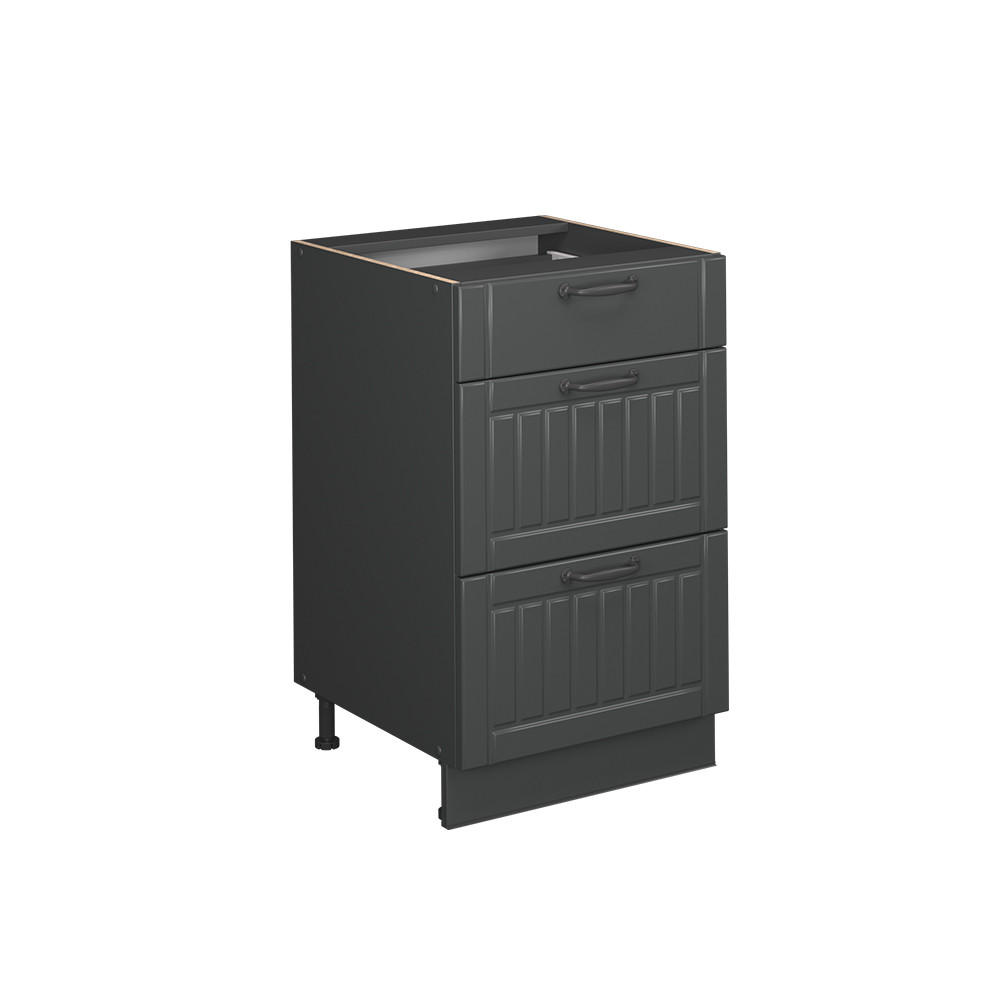 SPODNÍ SKŘÍŇKA KUCHYŇSKÉ LINKY Fame-Line Tmavě šedá - tmavě šedá/antracitová, kompozitní dřevo (50/82/51.6cm) - Vicco