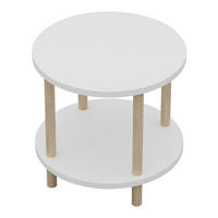 BEISTELLTISCH Ves - Weiß, Holzwerkstoff (42/42/49cm) - [en.casa]