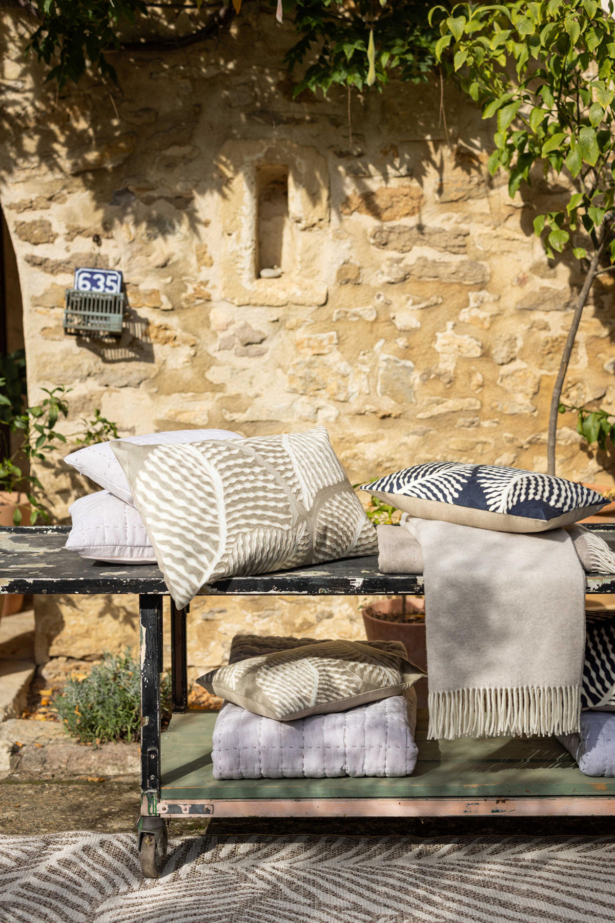 PLAID Cambra natur 140 x 200 cm - Naturfarben, Textil (140/200cm) - Vivaraise