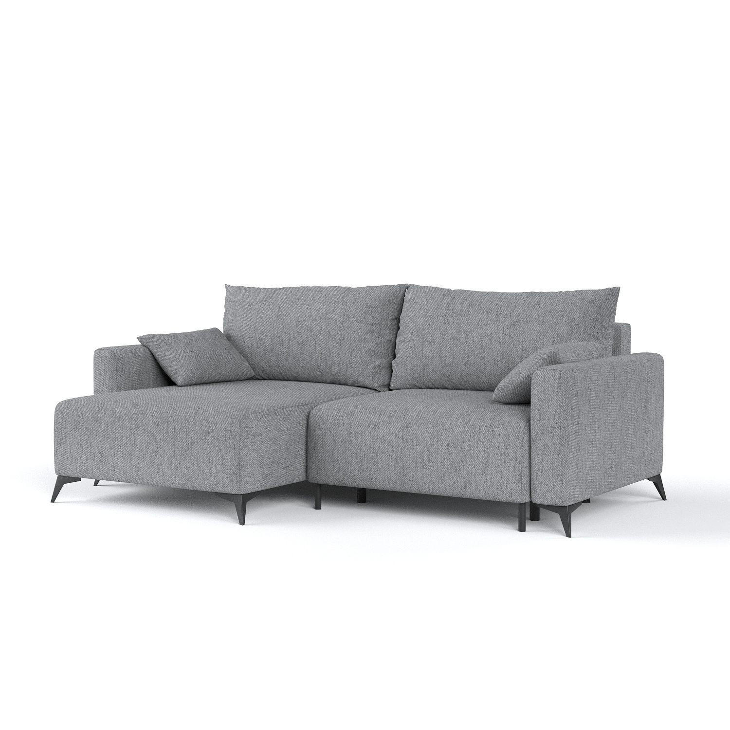 AltaBeds ROHOVÁ SEDAČKA NUVIO, textil, Šedá