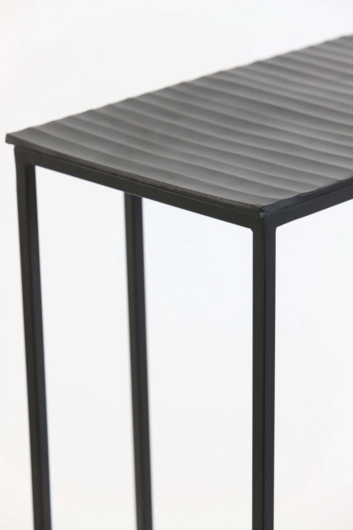 BEISTELLTISCH Macy Schwarz 48/26/60 cm - Schwarz, Metall (48/26/60cm) - Light & Living