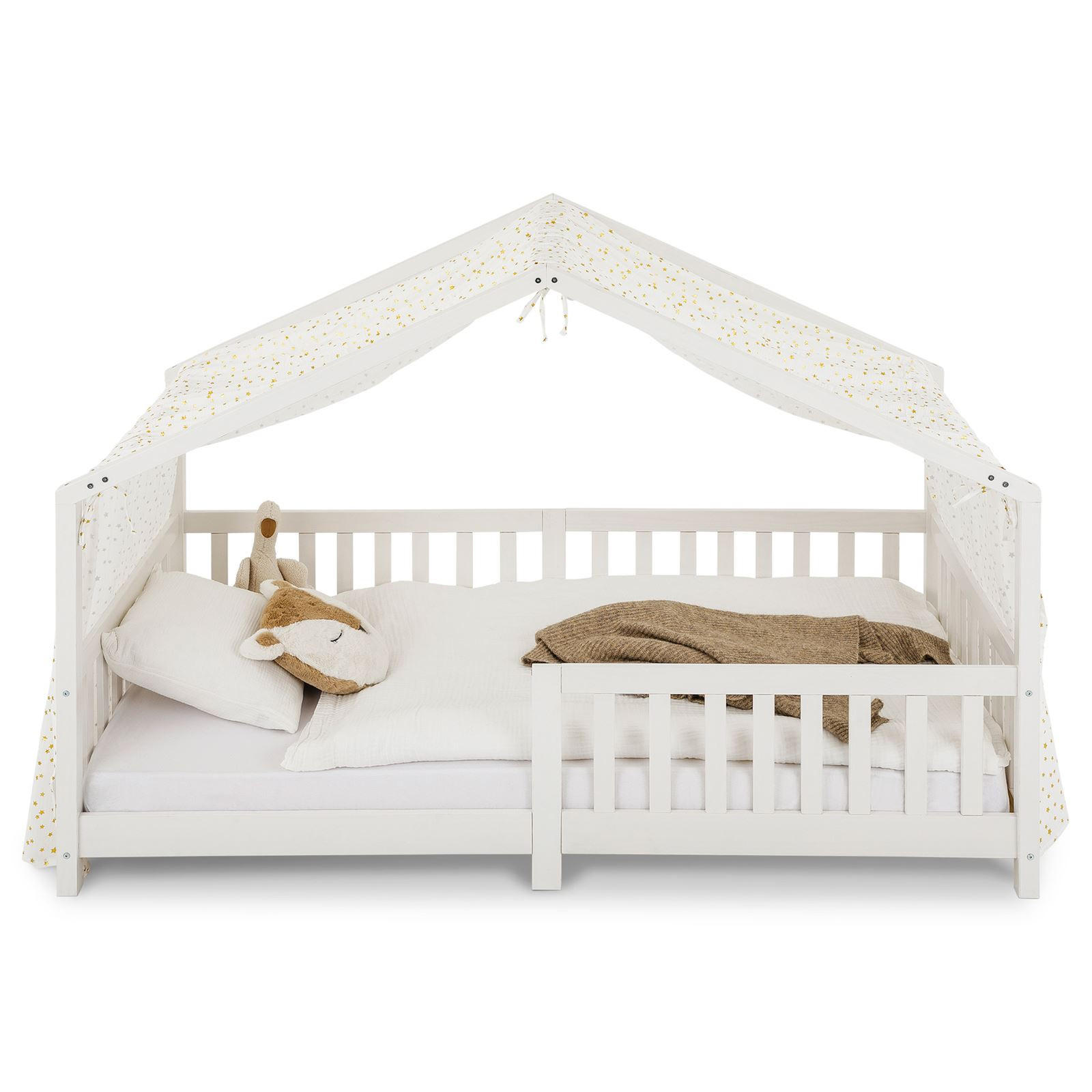 HAUSBETT- HIMMEL LIAN - Goldfarben/Weiß, Textil - IDIMEX