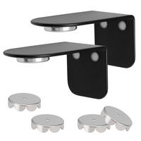 MAGNET-SEIFENHALTER PUREZZA 2er-Set schwarz - Schwarz, Metall (4.5/4.5/8cm) - bremermann