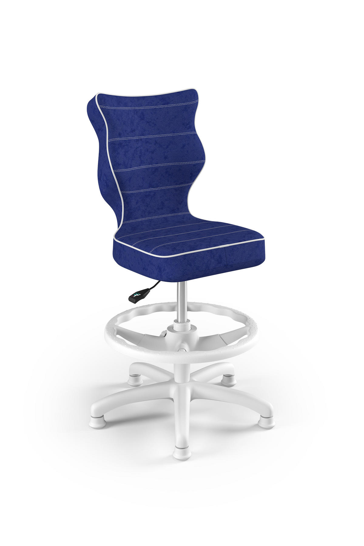 KINDERSTUHL Petit mit Fußstütze - Blau, Textil (66/90/66cm) - RAUMHIRSCH FURNITURE