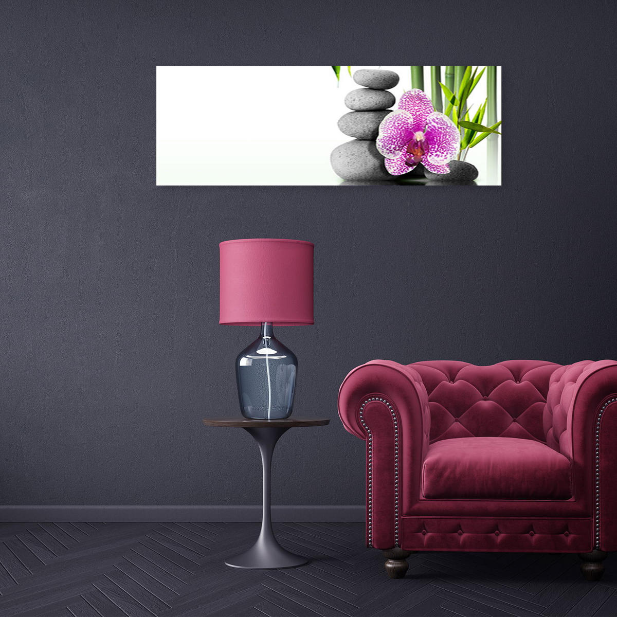 KUNSTDRUCK Weiß 150/50 cm - Weiß, Textil (150/50cm) - KUNSTLOFT