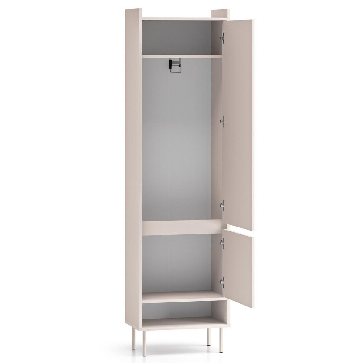 GARDEROBENSCHRANK Dioce greige 54 cm - Taupe, Holzwerkstoff (54/33.3/198cm) - Selsey
