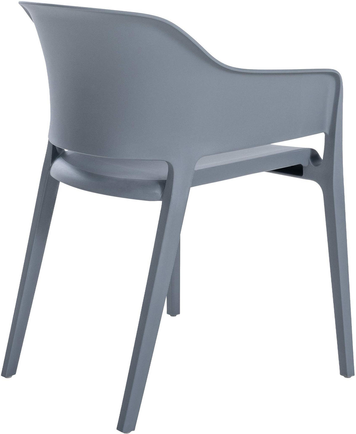 GARTENSTUHL Kunststoff anthrazit - Anthrazit, Kunststoff (56/78/53cm) - CLP