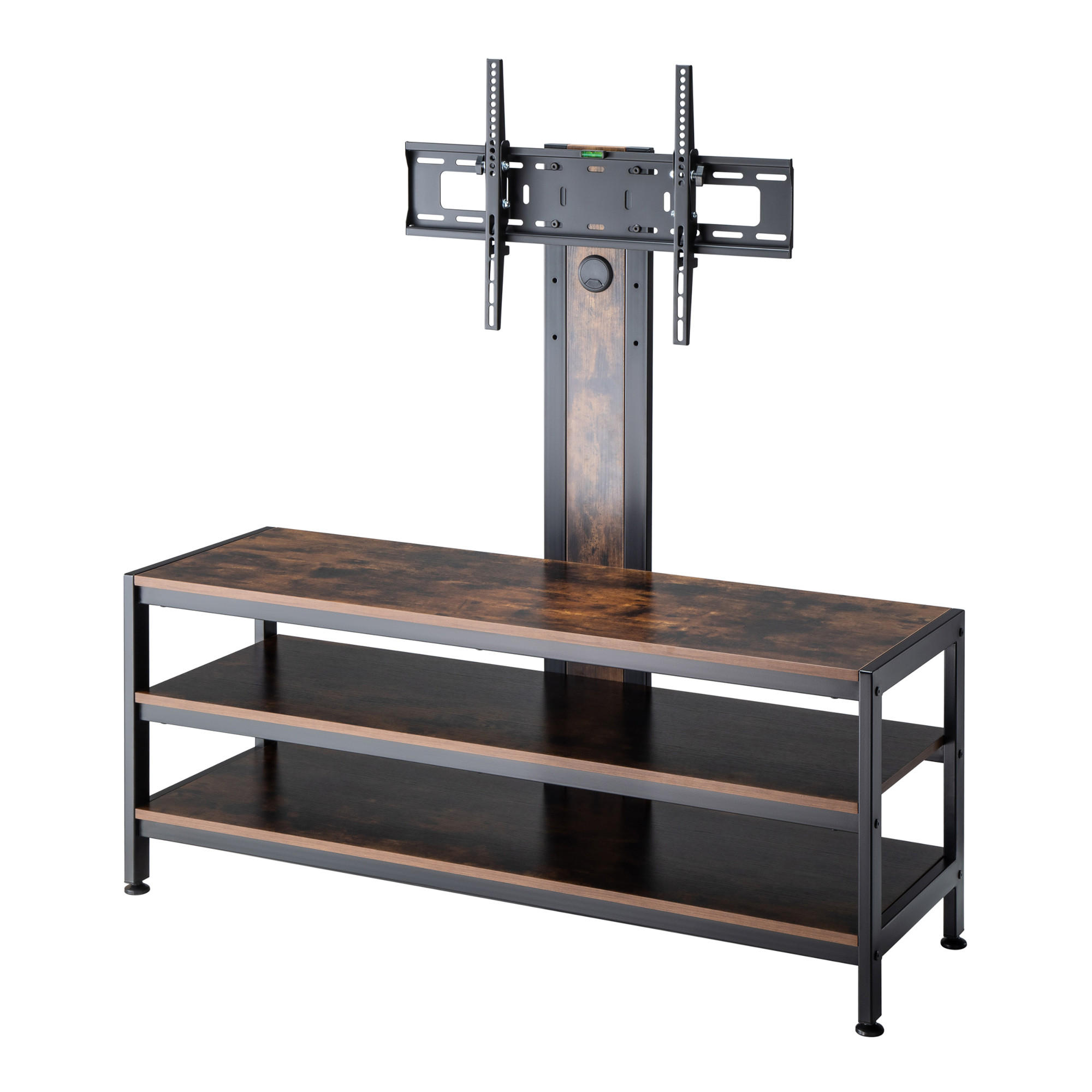 TV-HALTERUNG Stockholm - Wildeiche/Schwarz, Holzwerkstoff/Kunststoff (120/108/40cm) - pro.tec