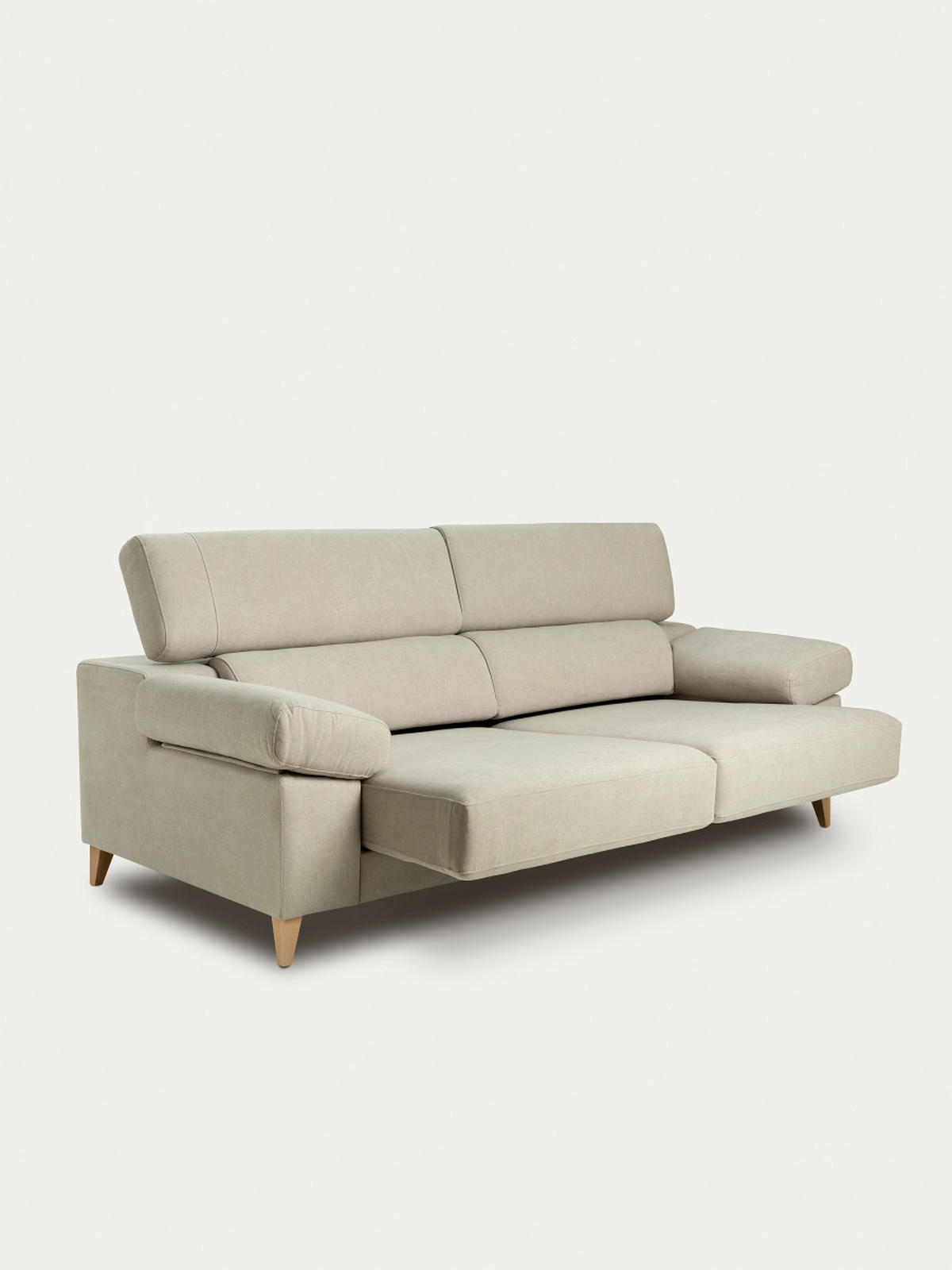 SOFA 3-SITZER Air Grau 236 cm x 101 cm - Grau, Textil (236/101/104cm) - Kenay Home