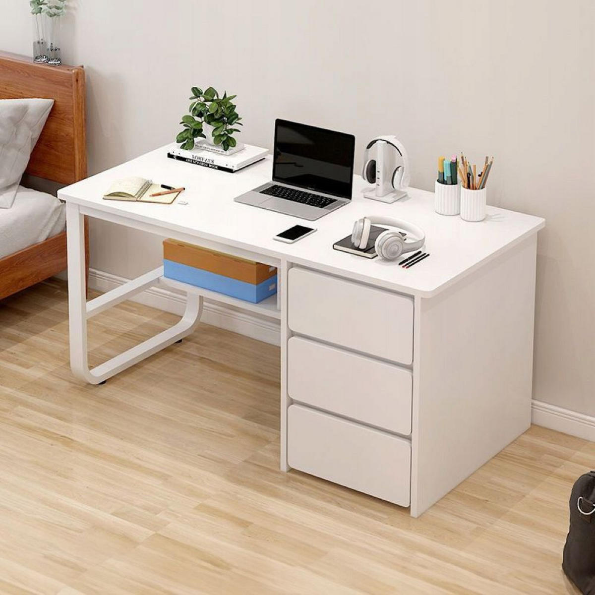 COMPUTERTISCH, weiß 100/50/73 cm - Weiß, Holzwerkstoff (50/100/73cm)