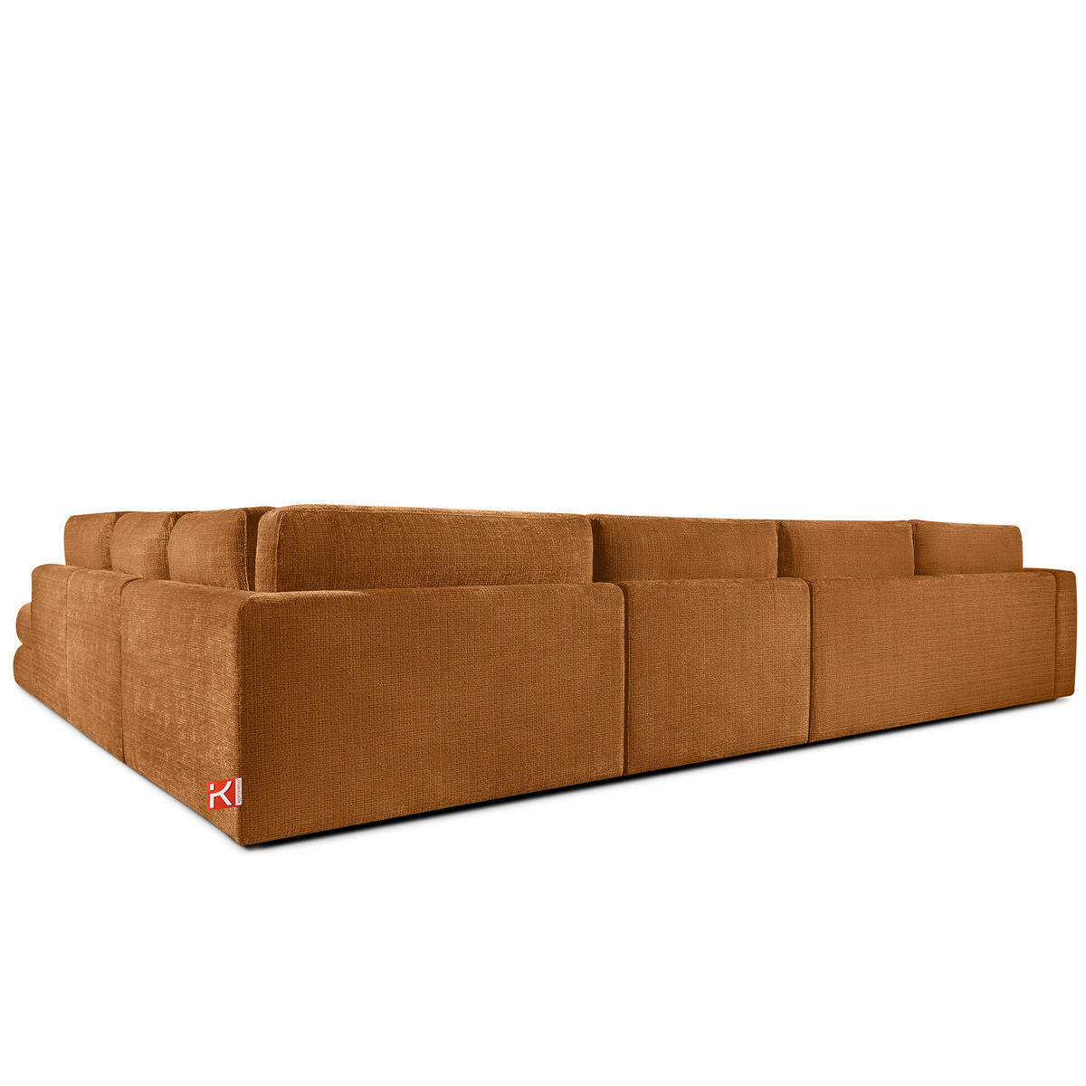 ECKSOFA XL links VERUS - Rot, Holz/Holzwerkstoff (377/328cm) - KONSIMO®