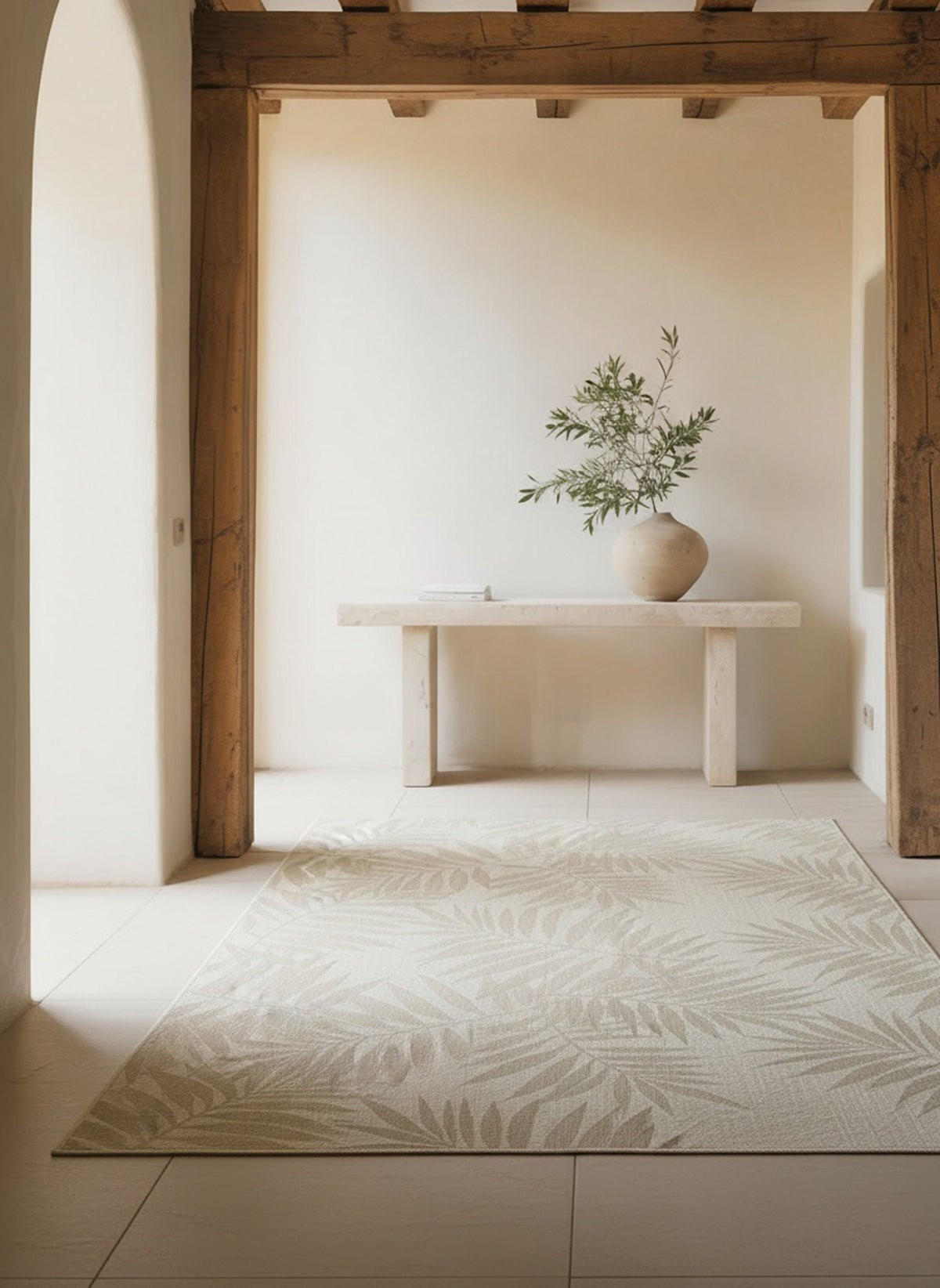 DESIGN Teppich für Innen und Außen beige - Beige, Textil (120/170cm) - AFK Living