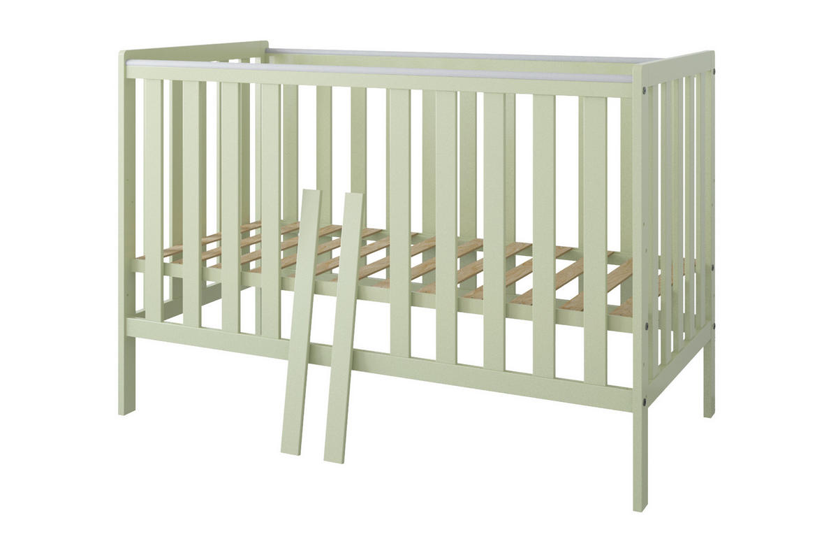 BABYBETT Lio - Mintgrün, Holzwerkstoff (60/120cm) - kiki design