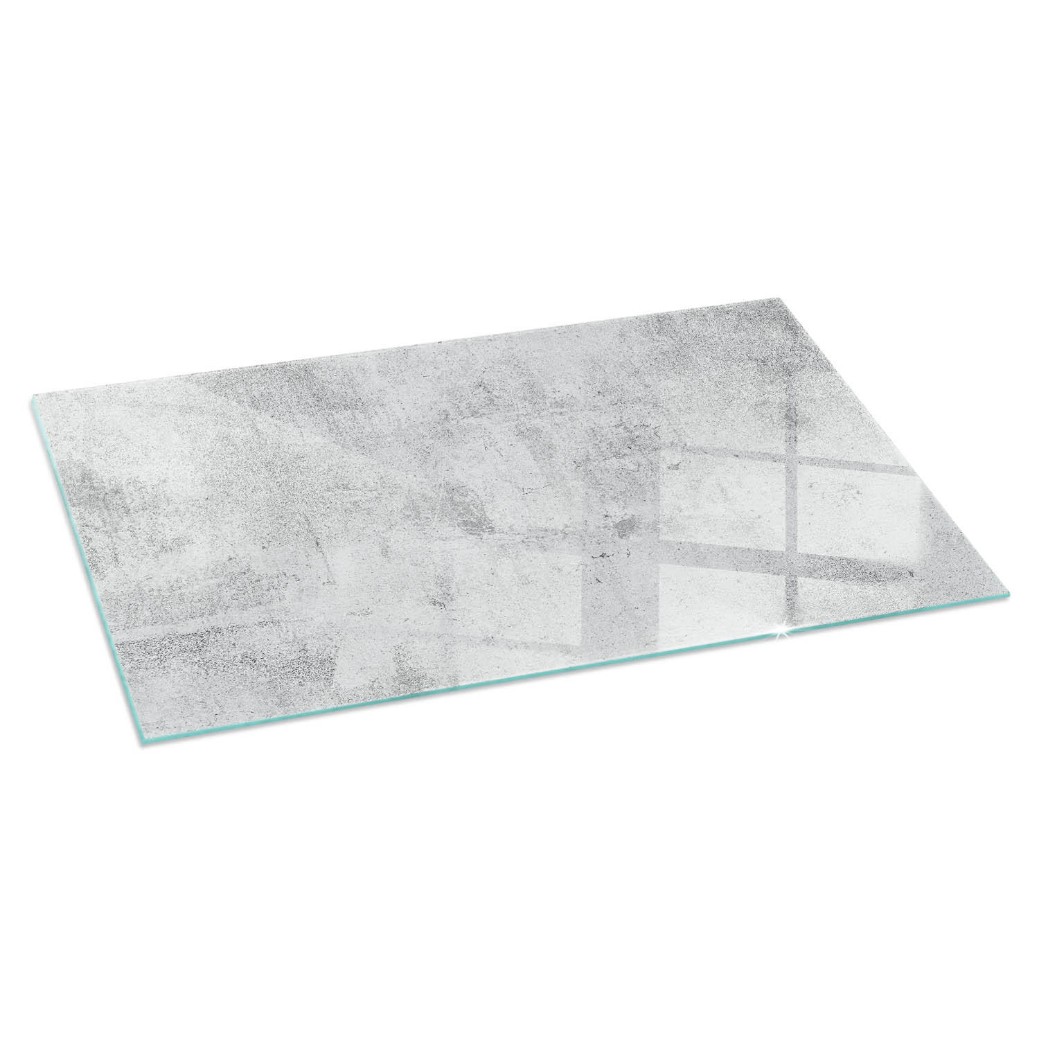 ArtPrintCave Glasplatte Grau 120x60x0.4 cm