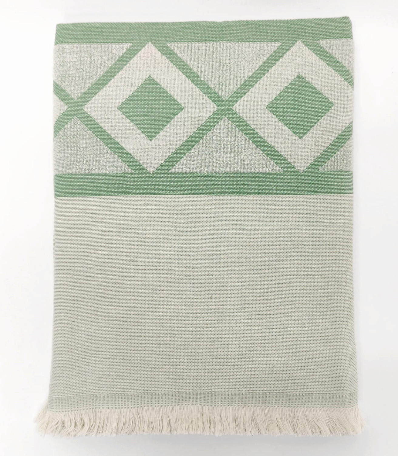 STRANDTUCH Breeze. Bio-Baumwolle. 100x175 cm. Grün - Grün, Textil (100/175cm) - SOWL