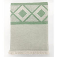 STRANDTUCH Breeze. Bio-Baumwolle. 100x175 cm. Grün - Grün, Textil (100/175cm) - SOWL