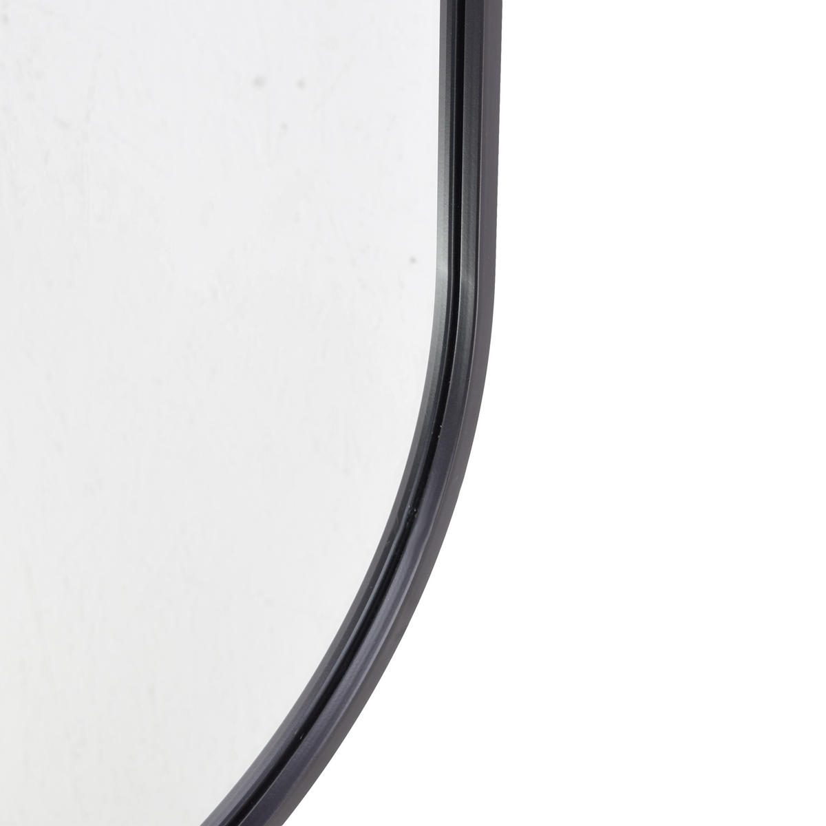 WANDSPIEGEL Boston Schwarz - Schwarz, Metall (50/80/4cm) - Fragix