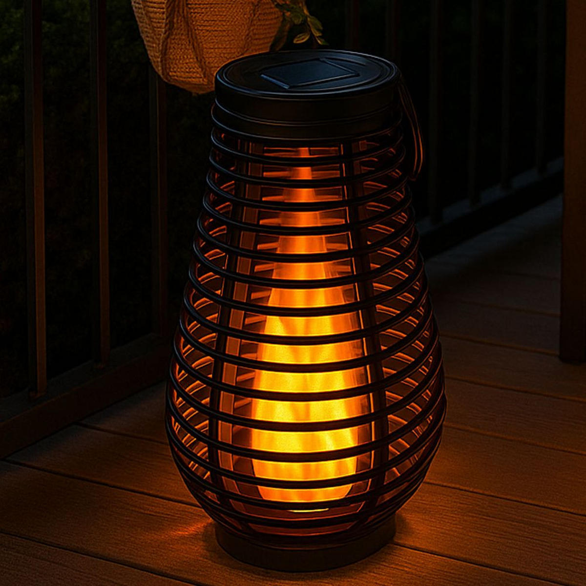 LED AUSSENLEUCHTE Solarlampe Schwarz - Schwarz, Kunststoff (18/18/26cm)