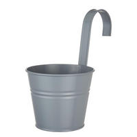 HÄNGETOPF (6er Set) Zinc - Grau, Metall (11cm) - Butlers