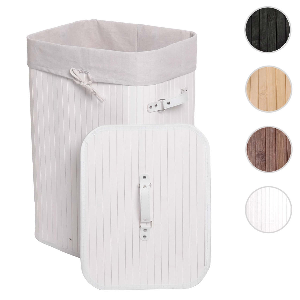 KOŠ NA PRÁDLO Bílý, krémově bílý - bílá/krémová, textil (43/61/32cm) - MCW