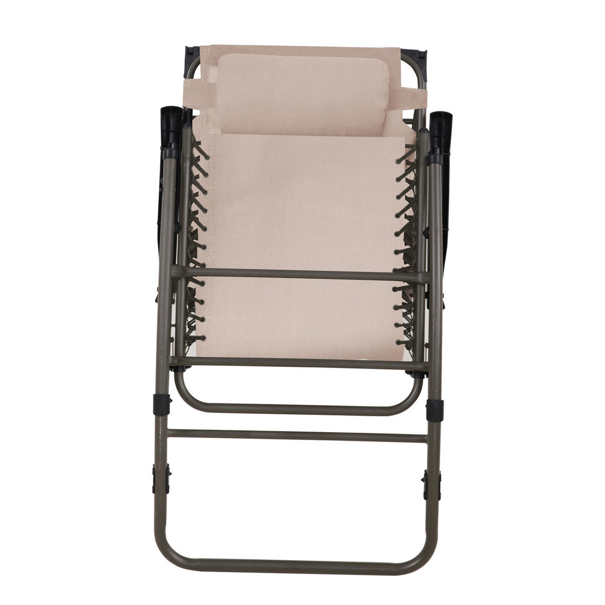 SCHAUKELSTUHL Sonnenschutz Beige - Beige, Metall (65/106/97cm) - SVITA