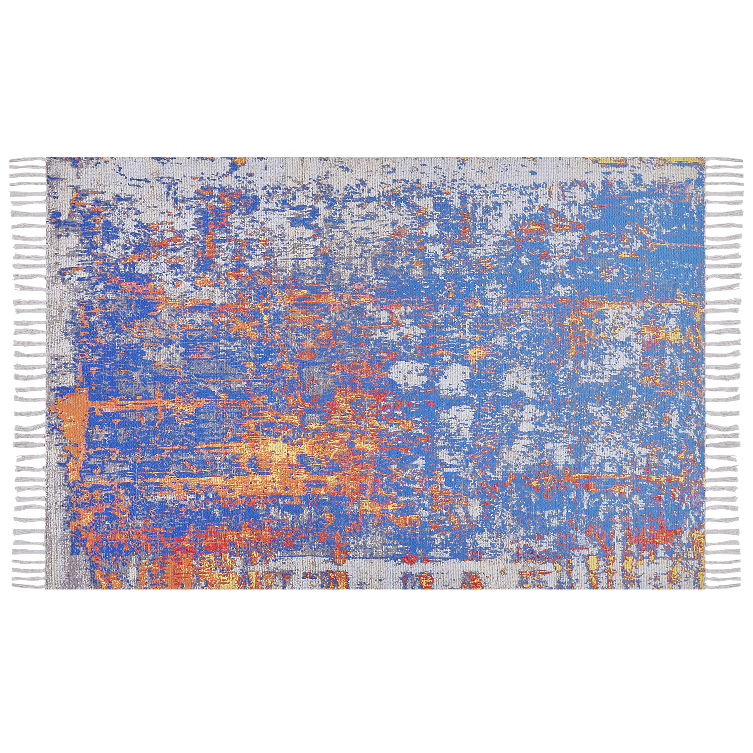KURZFLOR-TEPPICH Acarlar 200/140 cm - Multicolor, Kunststoff (140/200cm) - Beliani