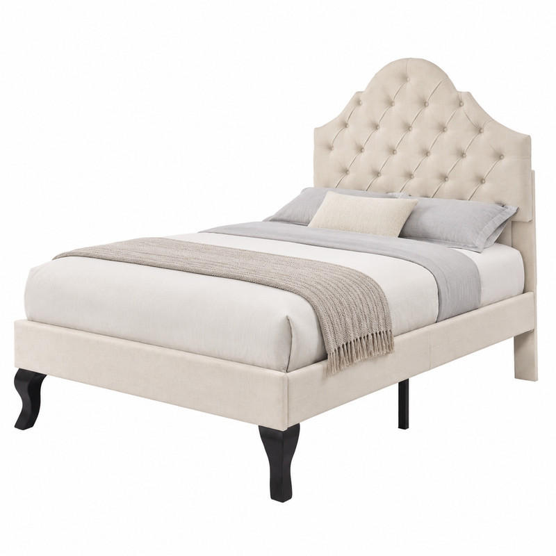 Beauniv Polsterbett Beige 90x200 cm
