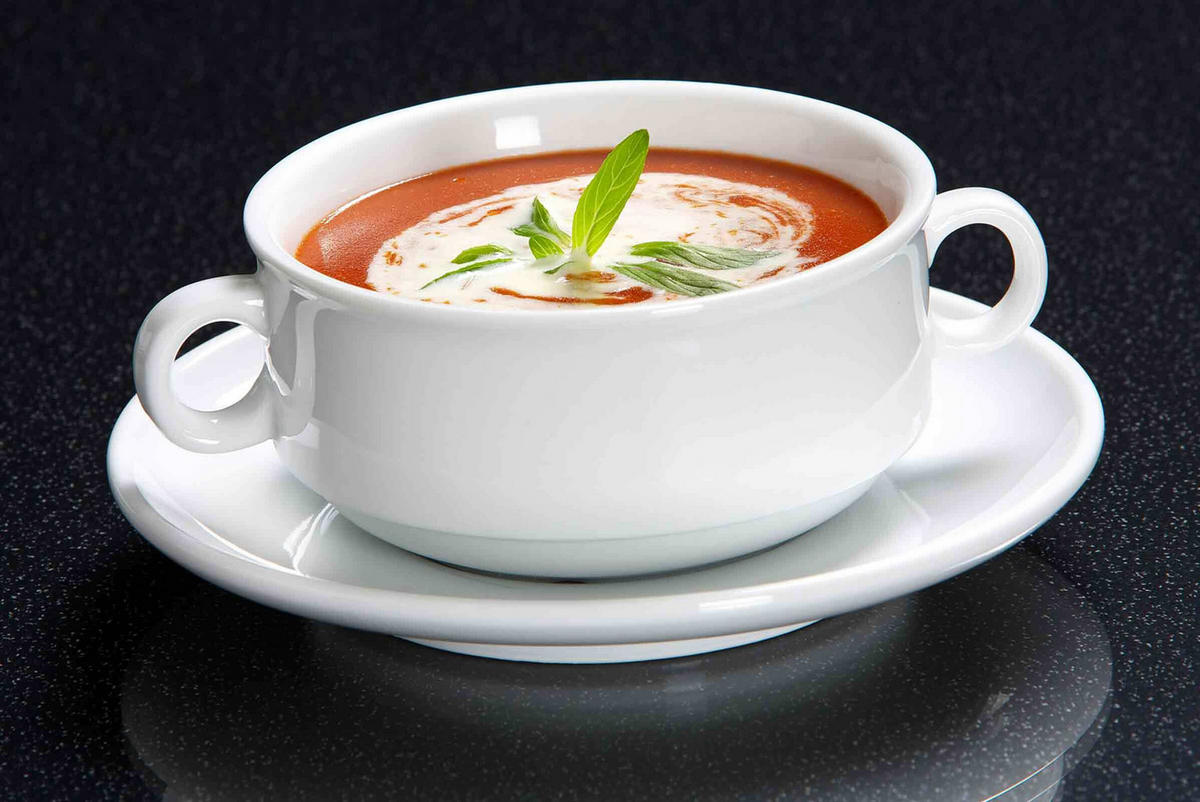 SUPPENTASSE MIT UNTERTASSE Bianco weiß 245 ml 6er Set - Weiß, Keramik (15.5/7/15.5cm) - Ritzenhoff Breker
