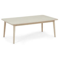 COUCHTISCH rechteckig Eiche massiv 70/125/52 cm - Beige, Holz (70/125/52cm) - Furnhouse