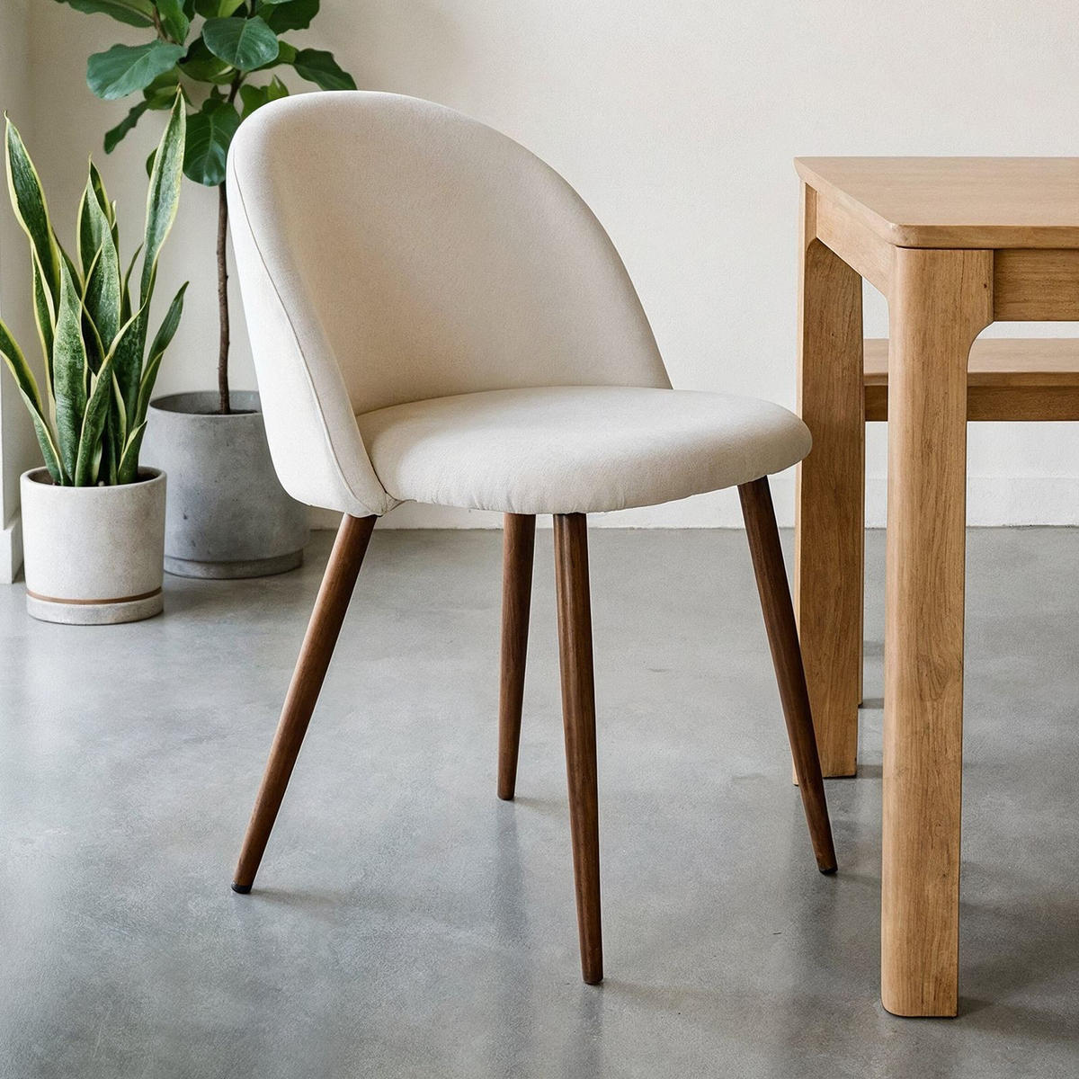 ESSZIMMERSTUHL NAVIA 2er-Set beige - Beige, Textil (49/76/52cm) - IDIMEX