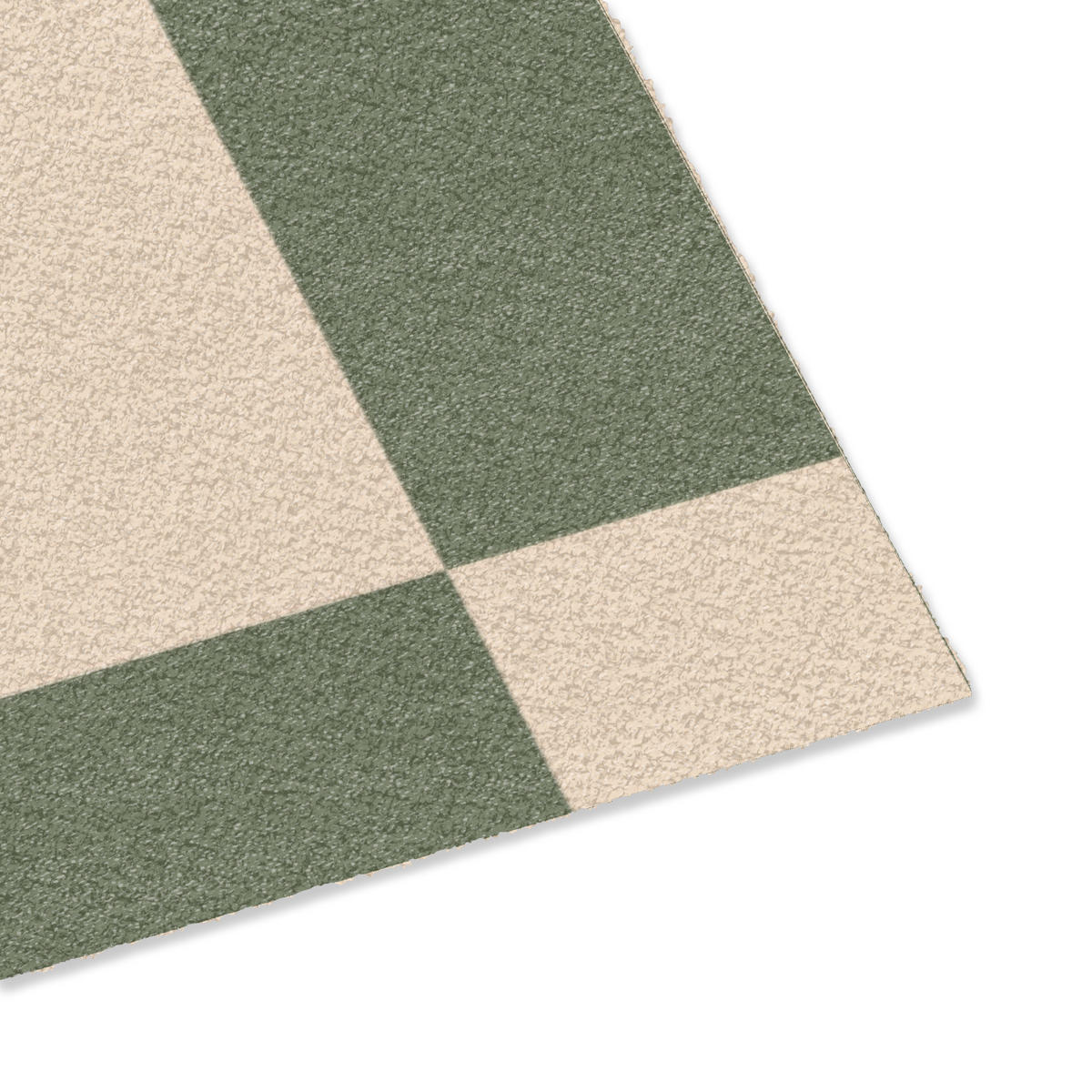PREPRAŽNIK ZA VRATA Schackbräde med tryck - Grön - Beige - Block 90x60 cm - olivno zelena, umetna masa (90/0.4cm) - MuchoWow