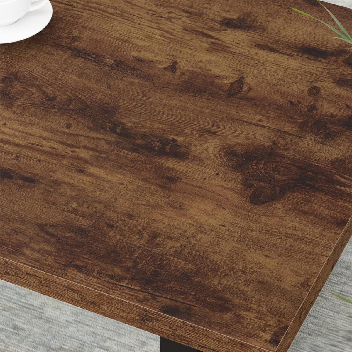 COUCHTISCH Modern Holz Metall 120 x 60 x 46,5 cm Wohnzimmertisch - Wildeiche, Holzwerkstoff/Metall (60/120/46.5cm) - Quality Elegance