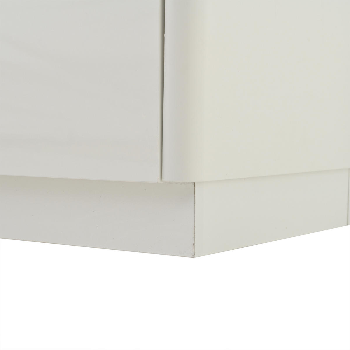 TV-ELEMENT180X34X40CM Weiß Hochglanz mit LED-Beleuchtung für 75-Zoll-Fernseher - Weiß, Holz (41.91/19.81/101.6cm) - Raelunyi