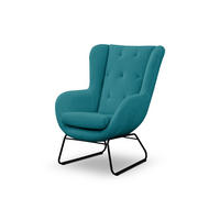 SESSEL Artemis In Kronos - Türkis, Holzwerkstoff/Textil (80/105/100cm) - Fun Möbel