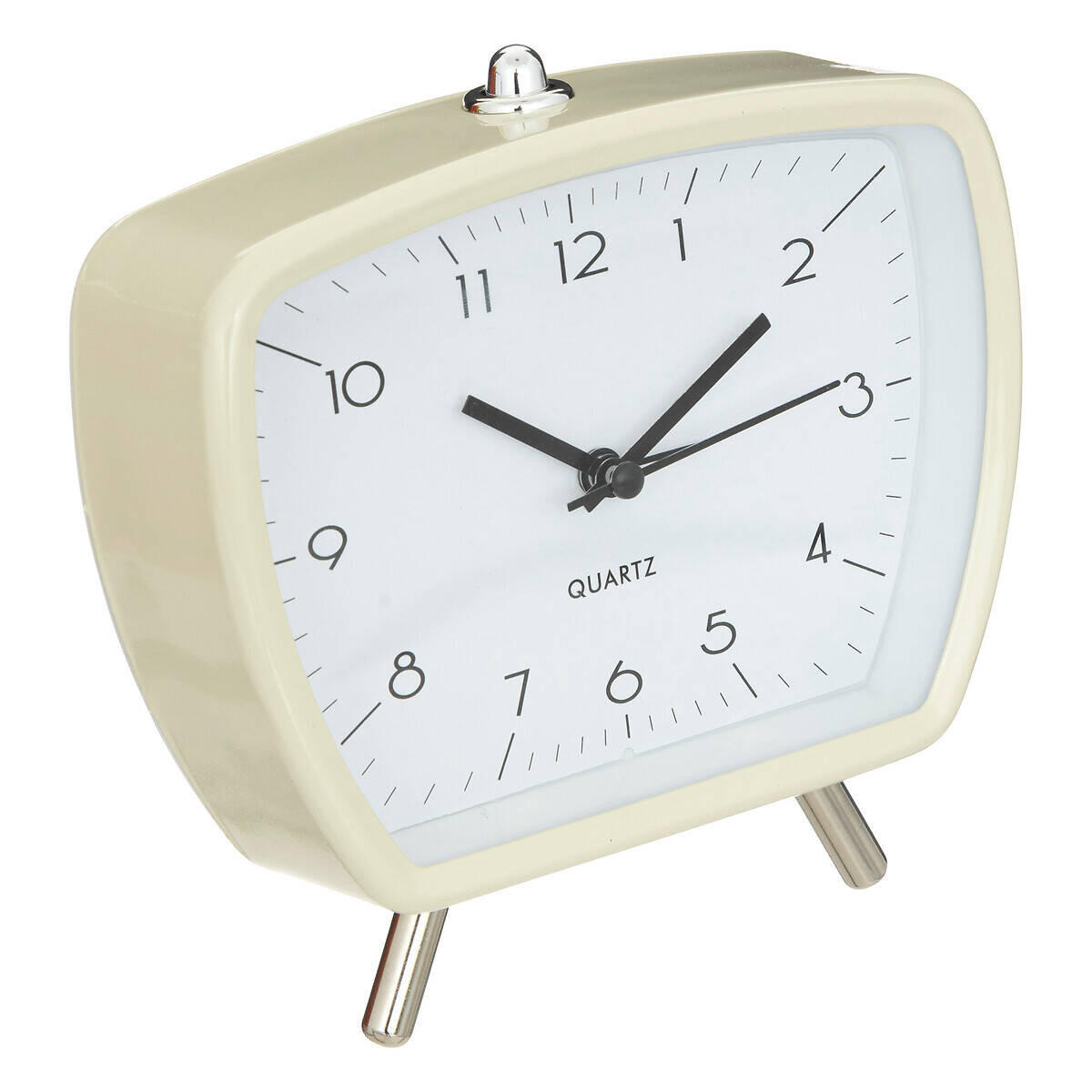 RETRO WECKER Cathy 14/14 cm - Gelb, Metall (6.6/14.1/14.6cm) - Atmosphera Createur d´interieur