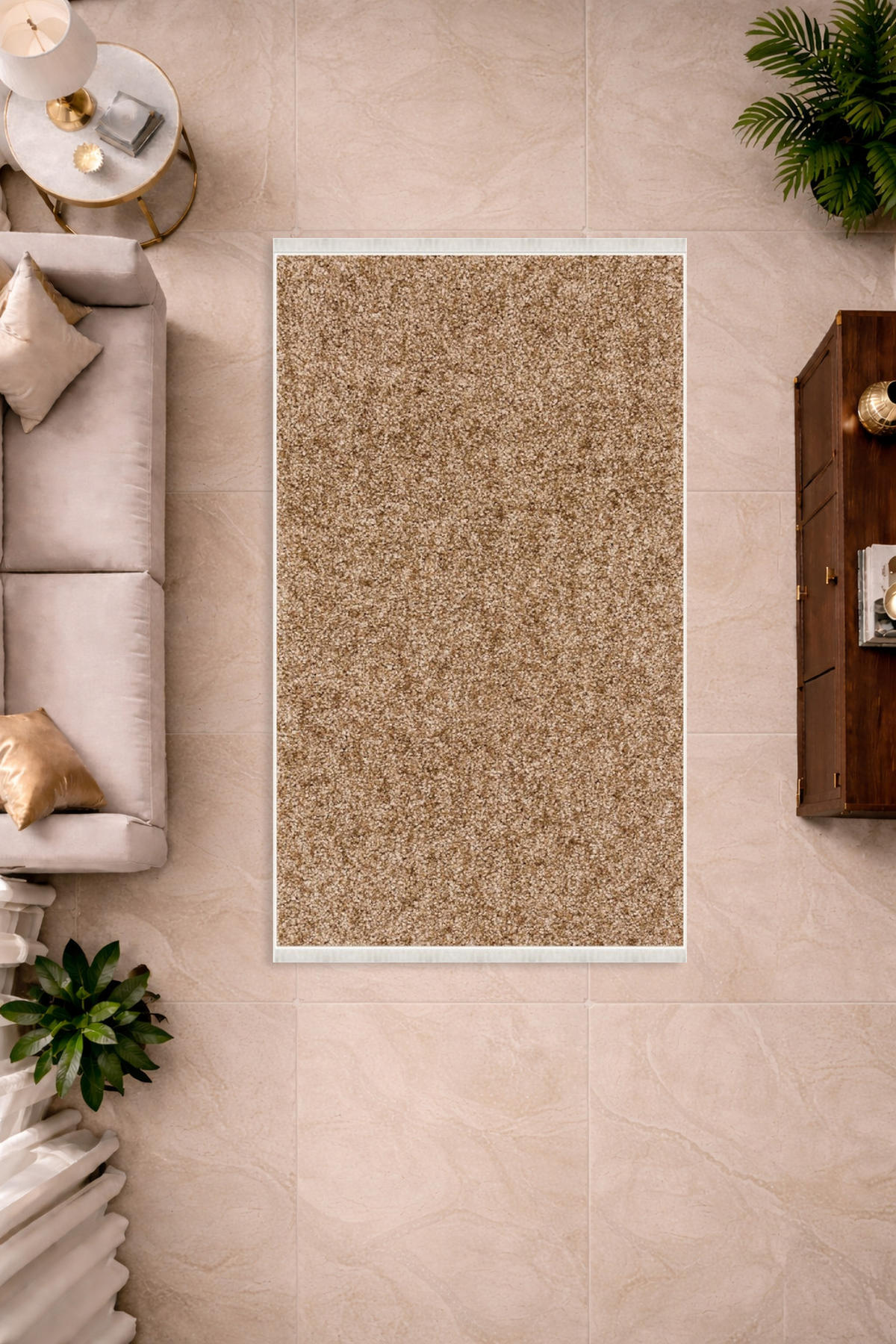 FLACHTEPPICH Wohnzimmer Läufer 80/150cm BRAUN - Braun, Textil (80/150cm) - ROLFNERS