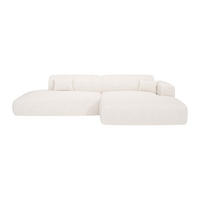 SOFA - 5 Personen - stoff - weiß Pogni - Weiß, Textil (300/73/160cm) - Vente-Unique