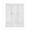 KINDERKLEIDERSCHRANK Melody_3, 3-türig – ideal für das Kinderzimmer - Weiß, Holzwerkstoff (145/180/53cm) - RAUMHIRSCH FURNITURE