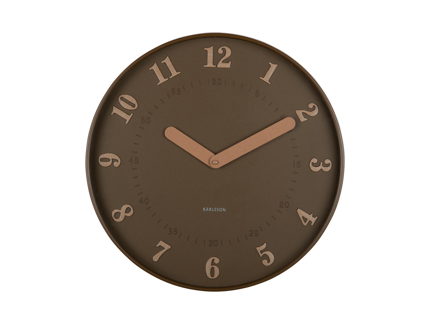 WANDUHR Amena Braun 40/4/40 cm - Braun, Kunststoff (4/40/40cm) - Karlsson