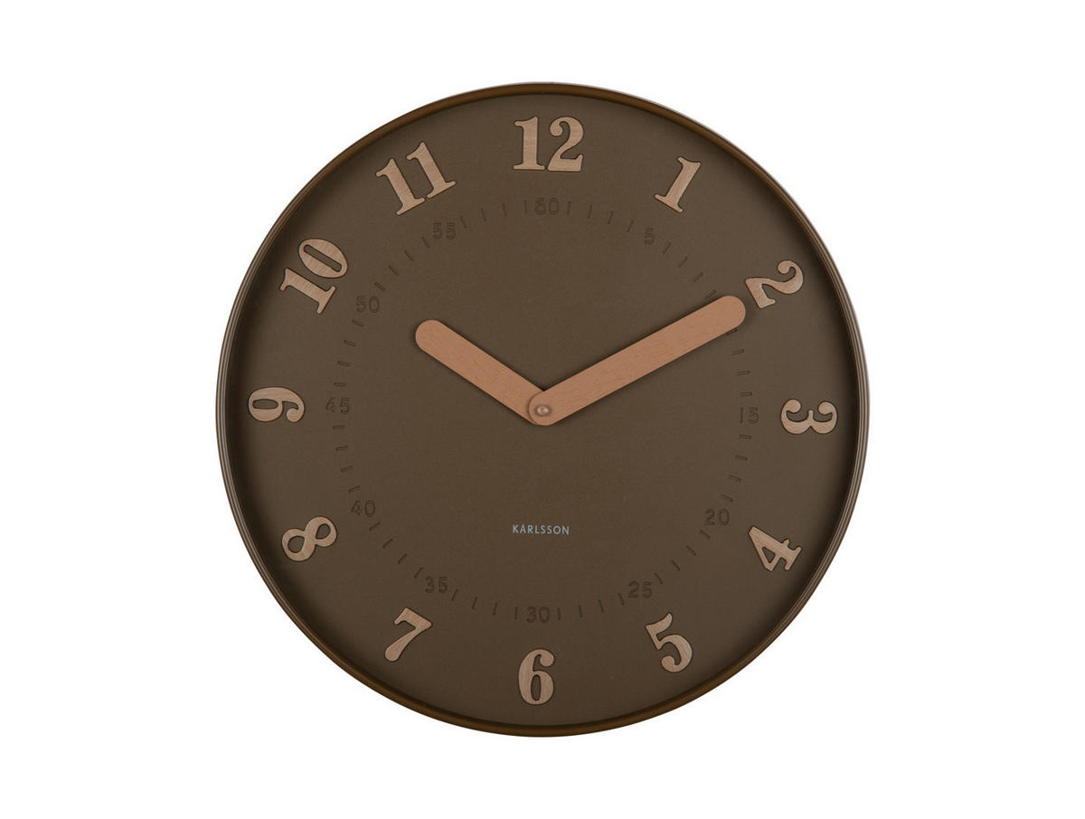 WANDUHR Amena Braun 40/4/40 cm - Braun, Kunststoff (4/40/40cm) - Karlsson