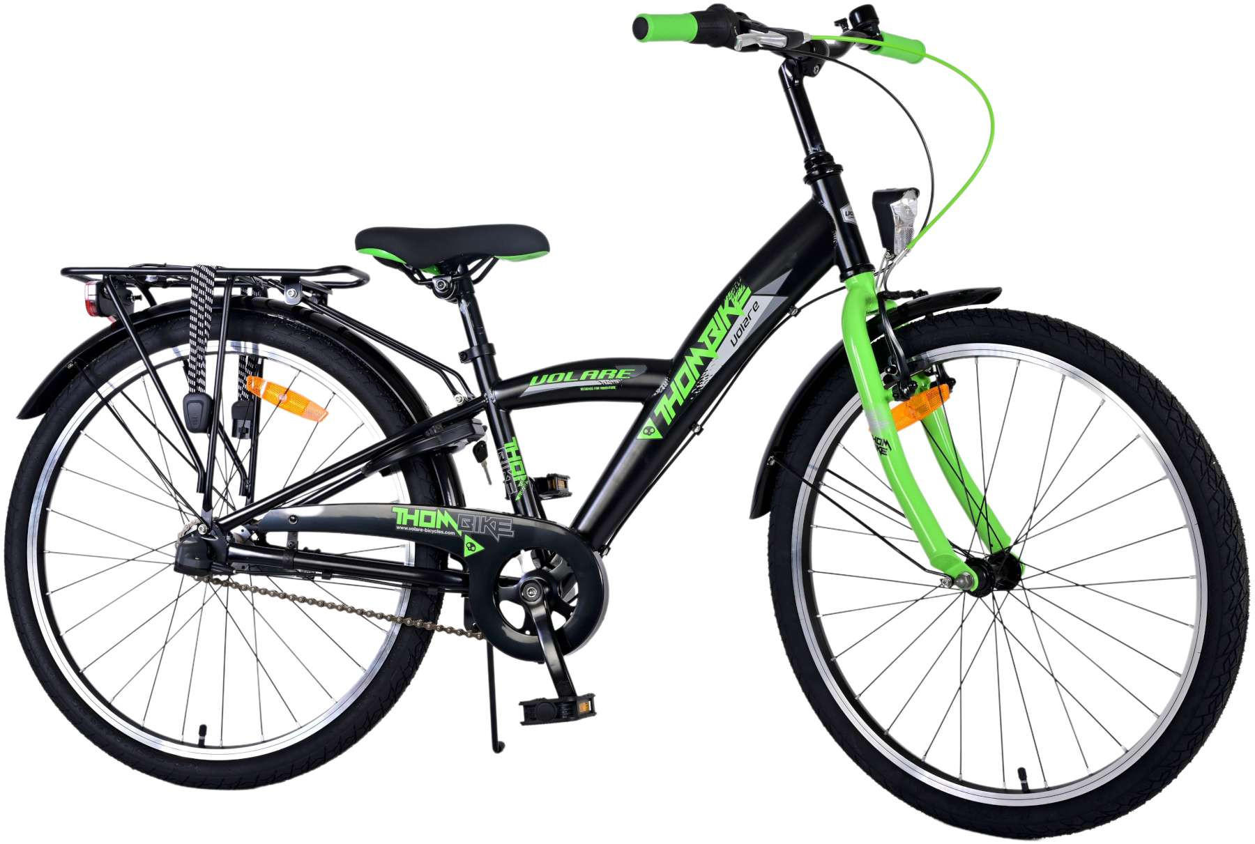 KINDERFAHRRAD Thornbike - Jungen - 24 Zoll - Rücktritt + Handbremse - 3 Gänge - Grün - Grün, Metall (61cm) - TPFSports