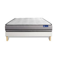BETT Actimemo night Memory-Schaum 160 x 200 cm h4 - Kit Bettgestell Weiß - Beige/Weiß, Holz (160/200cm) - ACTISOM